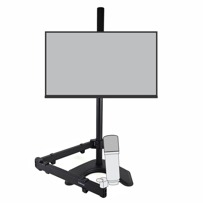 ALLCAST Combination Monitor Stand with built-in Microphone Boom Arm - AMERICAN RECORDER TECHNOLOGIES, INC.