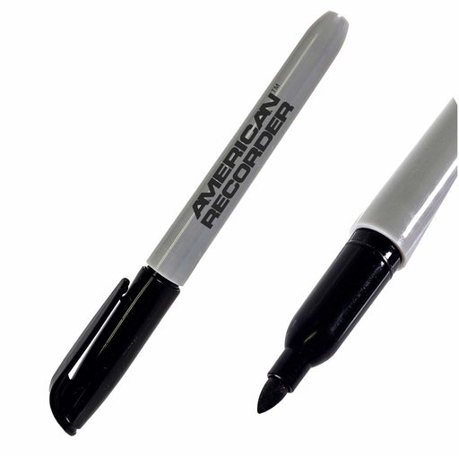 Fine Point Tip Permanent Marker, Black - 12 pack - AMERICAN RECORDER TECHNOLOGIES, INC.