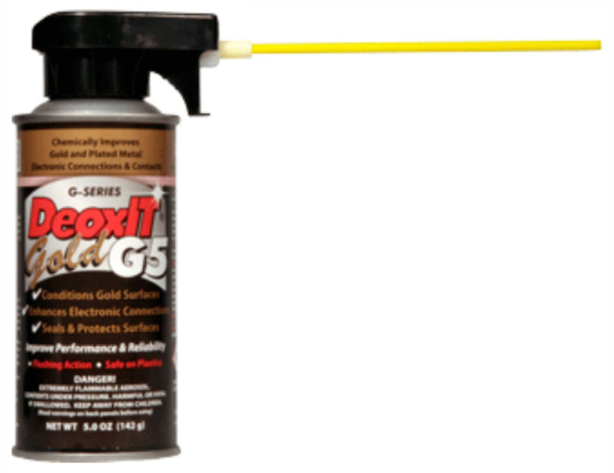 DeoxIT G5S-6 Gold G5 Spray Contact Cleaner, Enhancer & Protector - 5 oz  Aerosol Can at